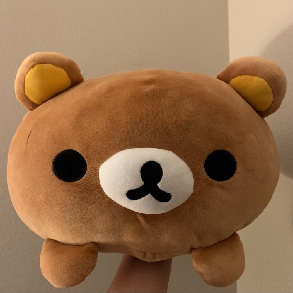 Rilakkuma Sanrio plush head pillow